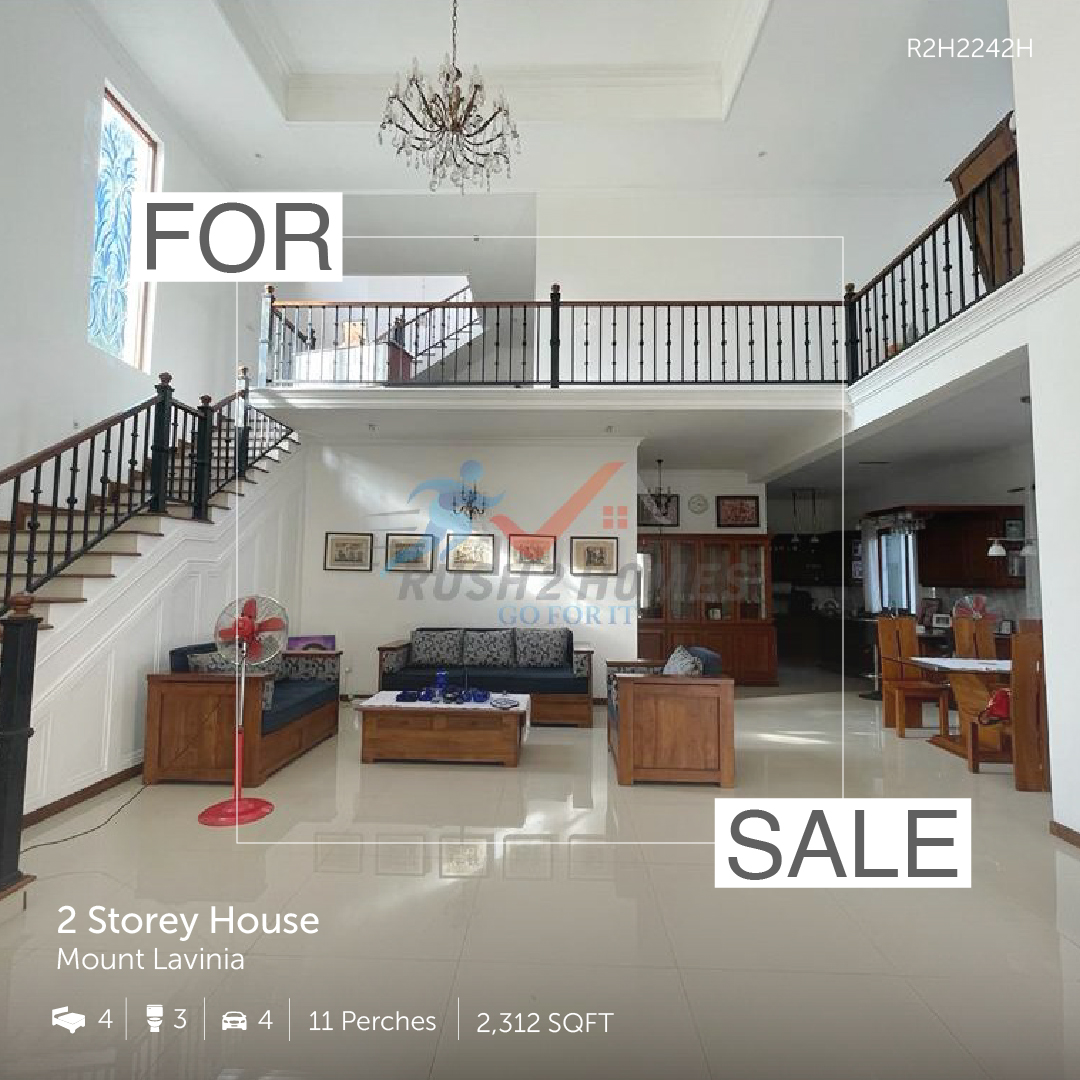 Here’s an Architecturally designed 2 Storey house for sale in Mt.Lavinia