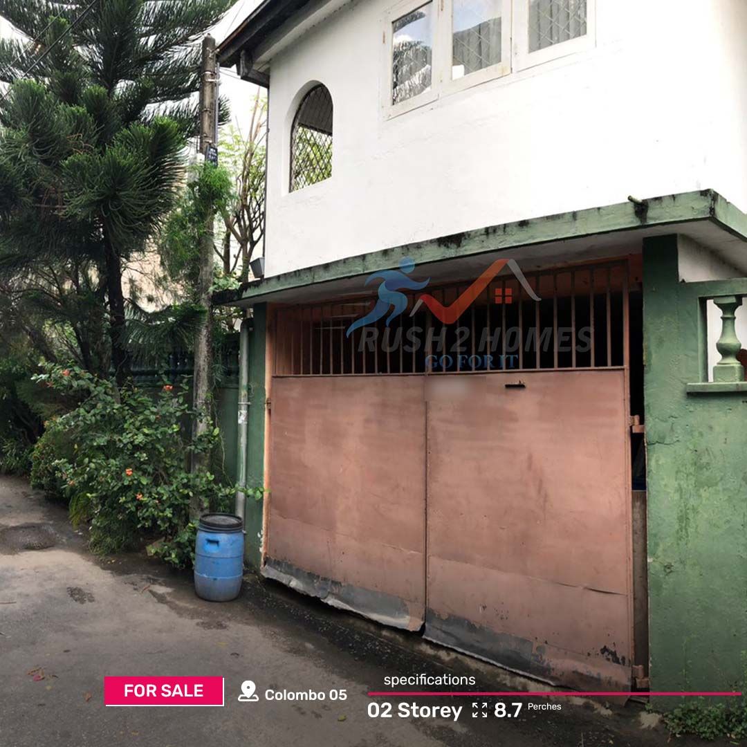 Land for Sale with 2 Storey old house in Colombo 05 