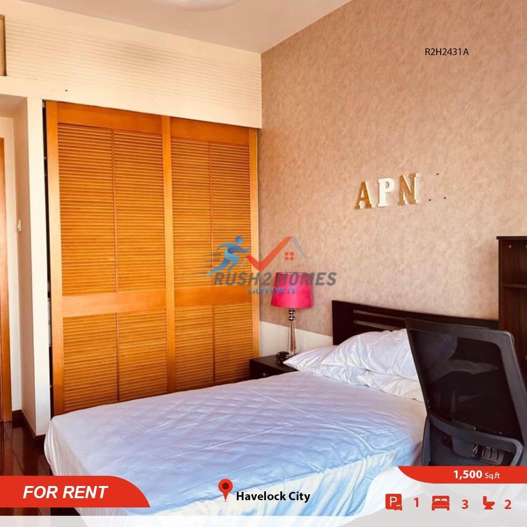 Fully Furnished Apartment for Rent at Havelock City